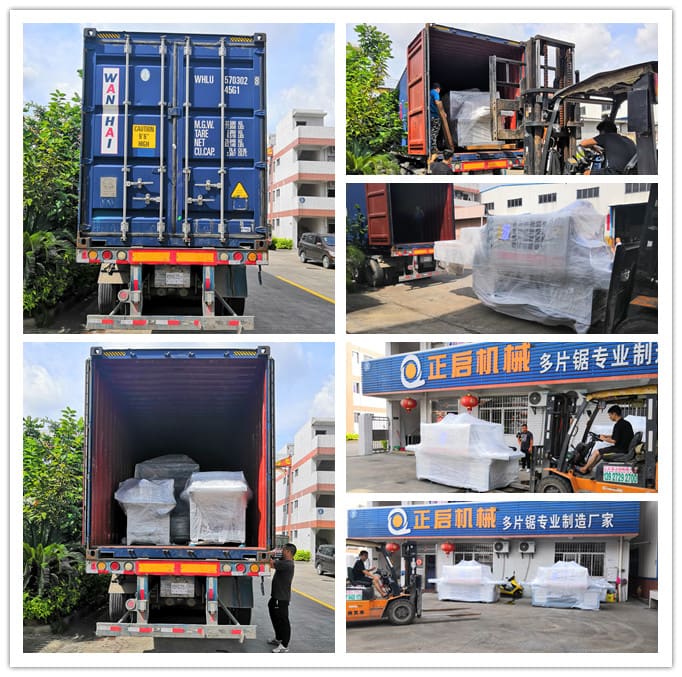 2019年6月發(fā)往印尼--ZQ400原木多片鋸、ZQ200型方木多片鋸、