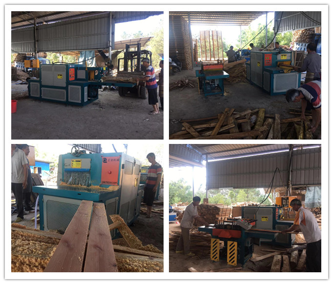 2018年12月原木多片鋸、方木多片鋸、清邊機在廣西梧州現(xiàn)場工